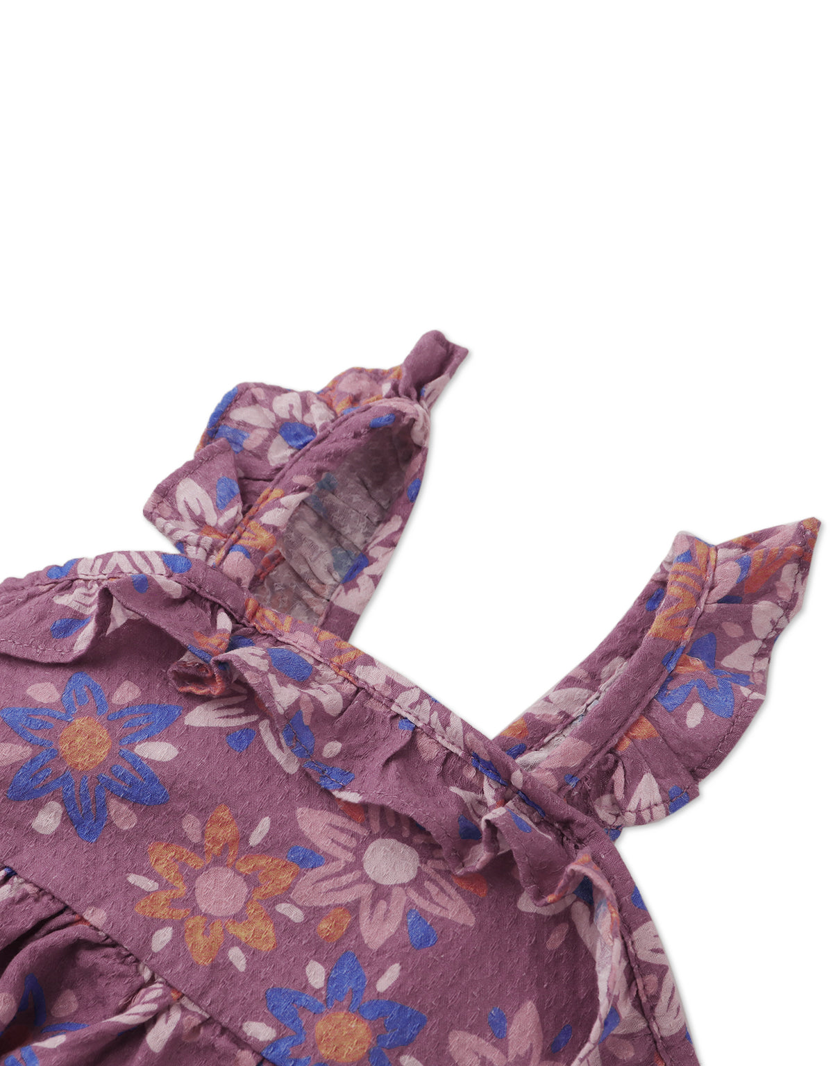 BABY NORMANI DRESS WITH KNOTS & RUFFLES