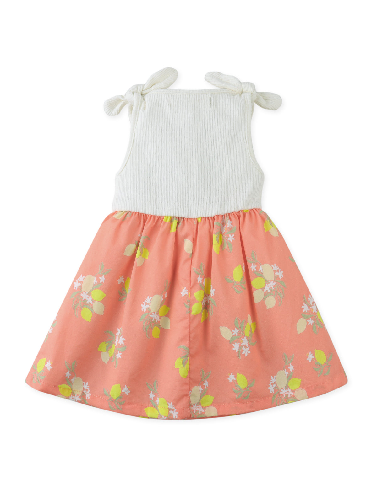 BABY JOSETTE RIBBED TOP AND POPLIN DRESS