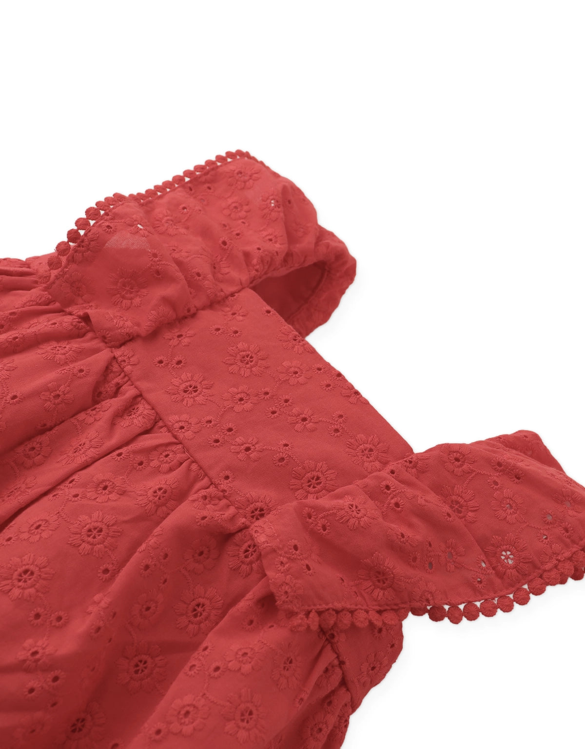 BABY ADELINE COTTON EYELET DRESS WITH BOW