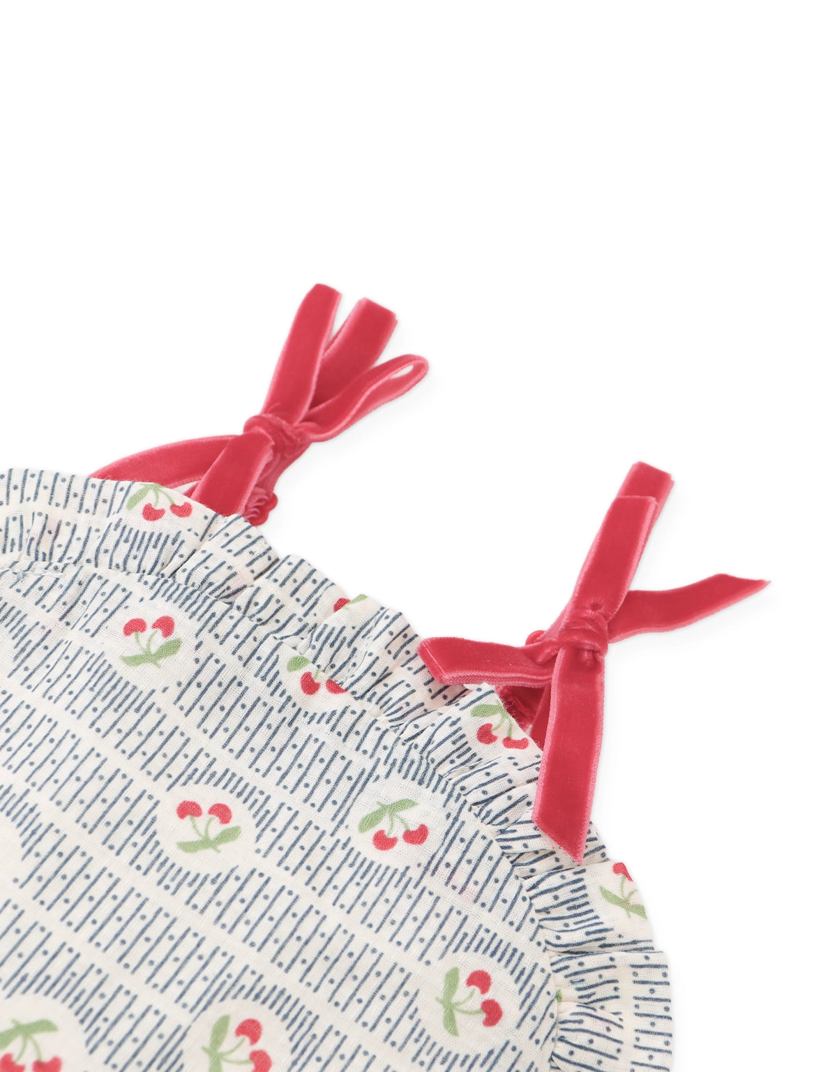 BABY CELESTE RUFFLED TANKTOP AND SKIRT SET
WITH BOWS