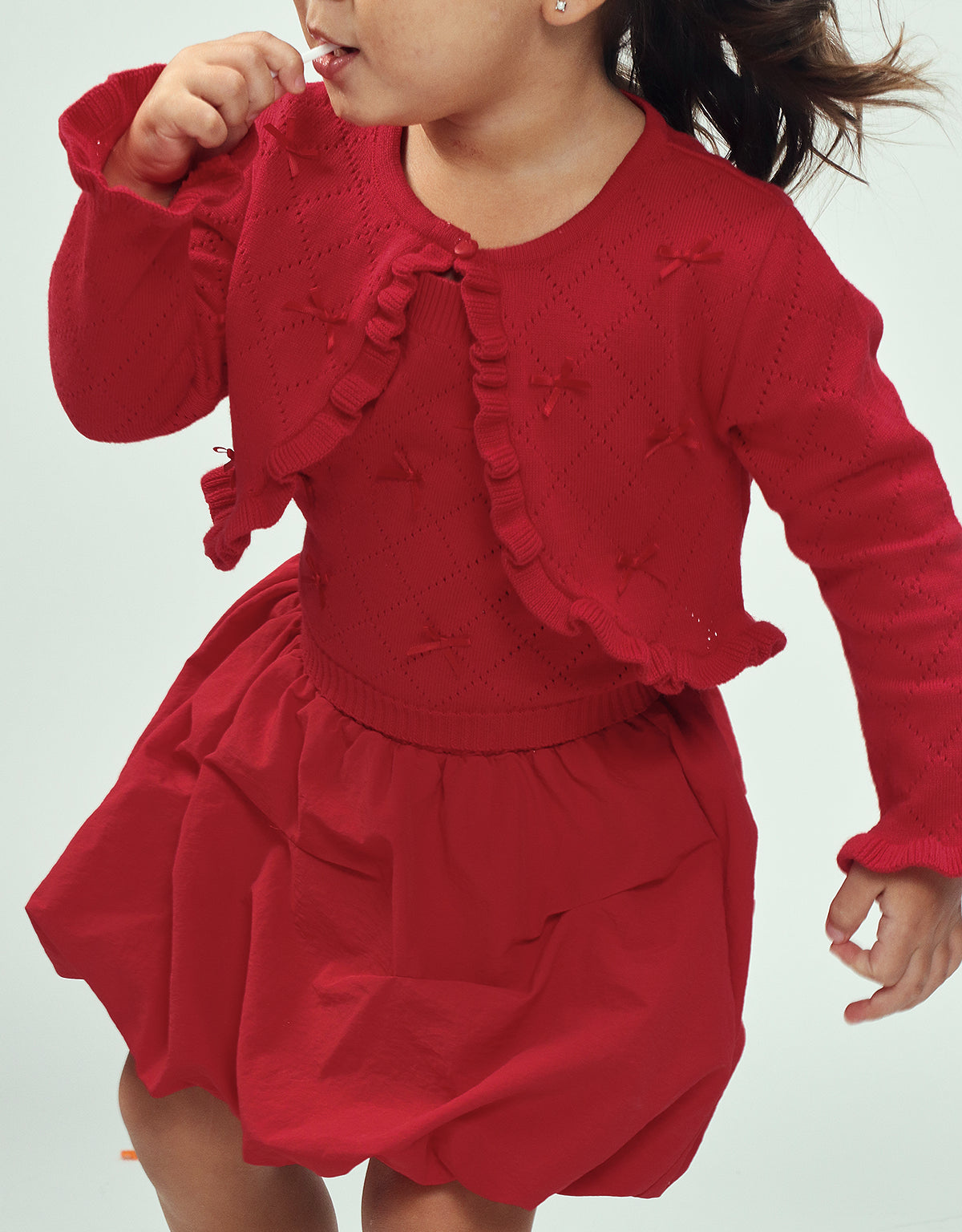 BABY ZELIE KNITTED TANK TOP AND BUBBLE SKIRT SET