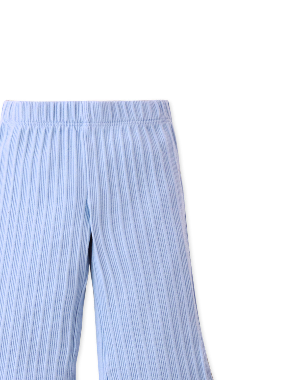 BABY CARLY RIBBED FLARE LEGGINGS WITH SLITS