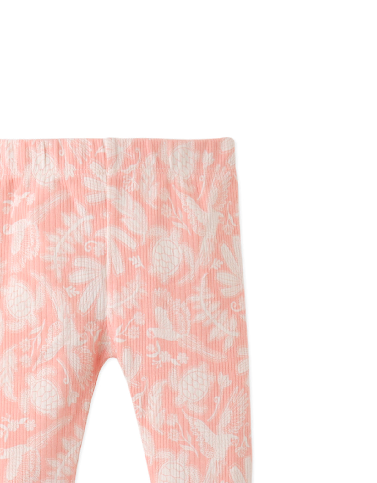 BABY LEANNE ALL-OVER PRINT RIBBED JERSEY LEGGINGS