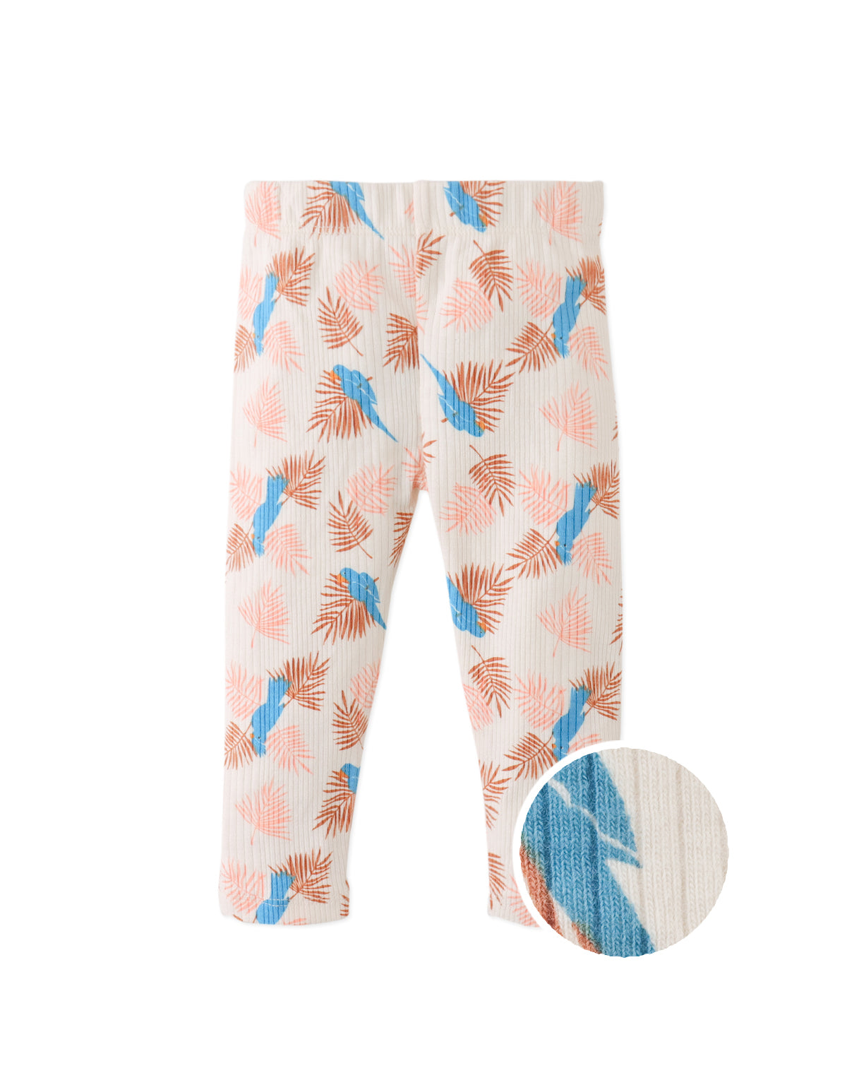 BABY LEANNE ALL-OVER PRINT RIBBED JERSEY LEGGINGS
