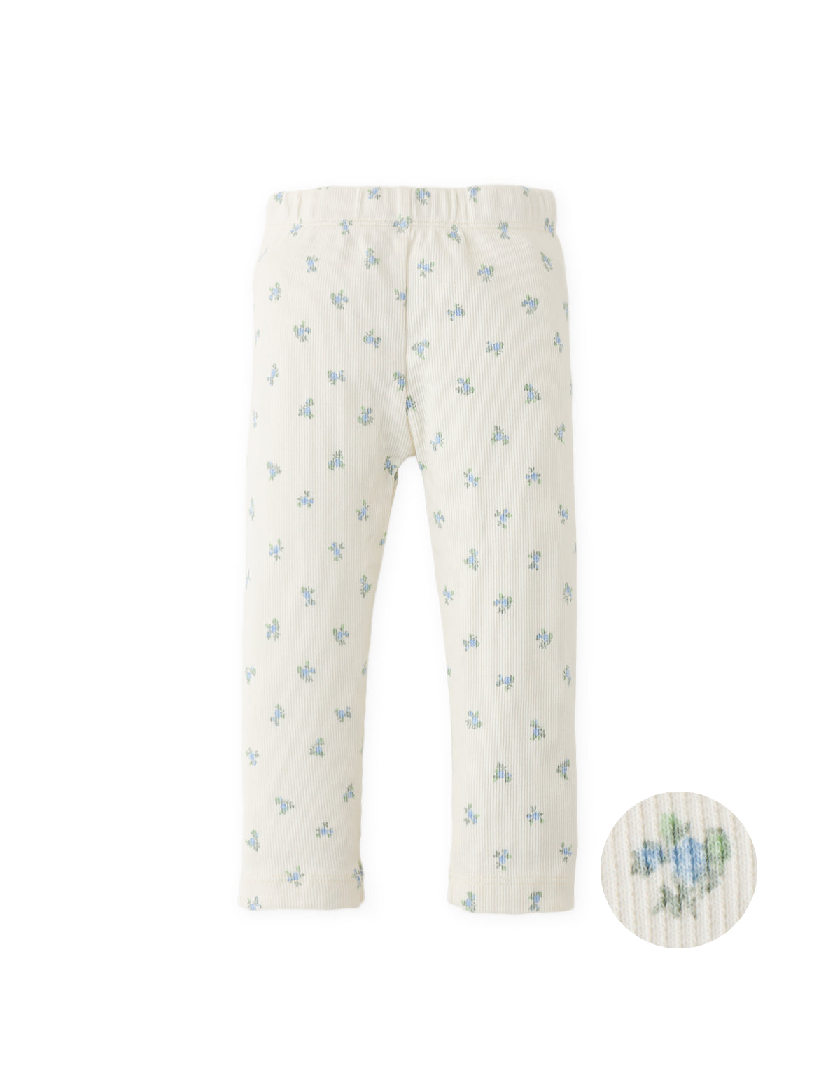 Baby Zoya Ribbed Leggings with All-Over Floral Print