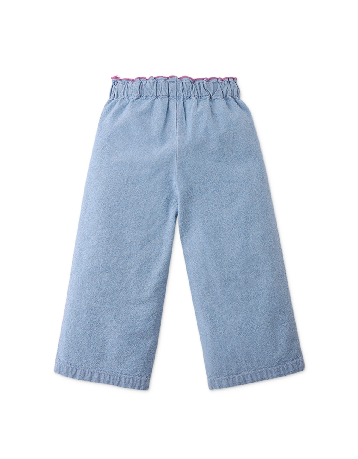 MINI ESME DENIM PANTS WITH BIRD PATCH POCKET