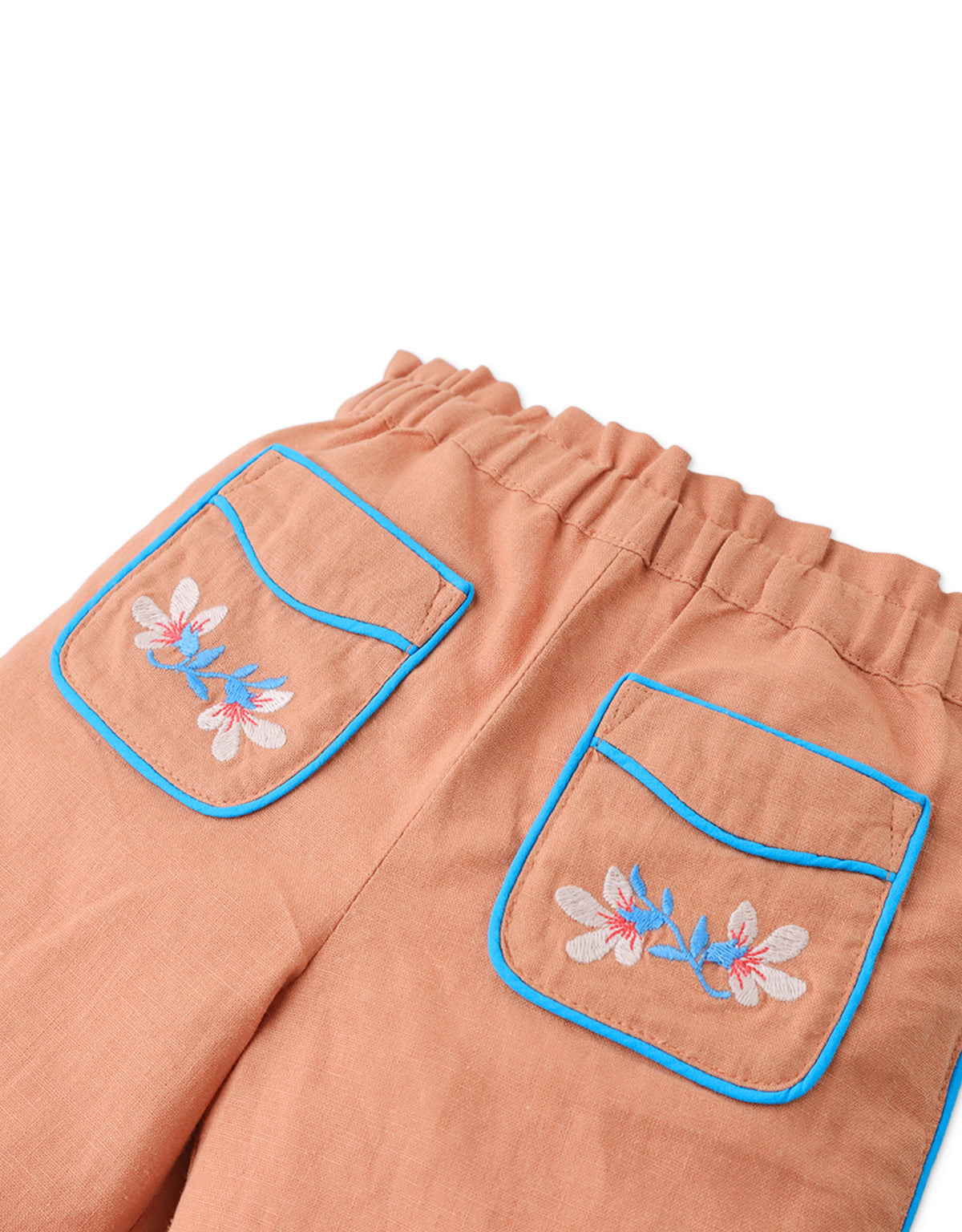 BABY AUBREY PANTS WITH EMBROIDERY ON POCKETS