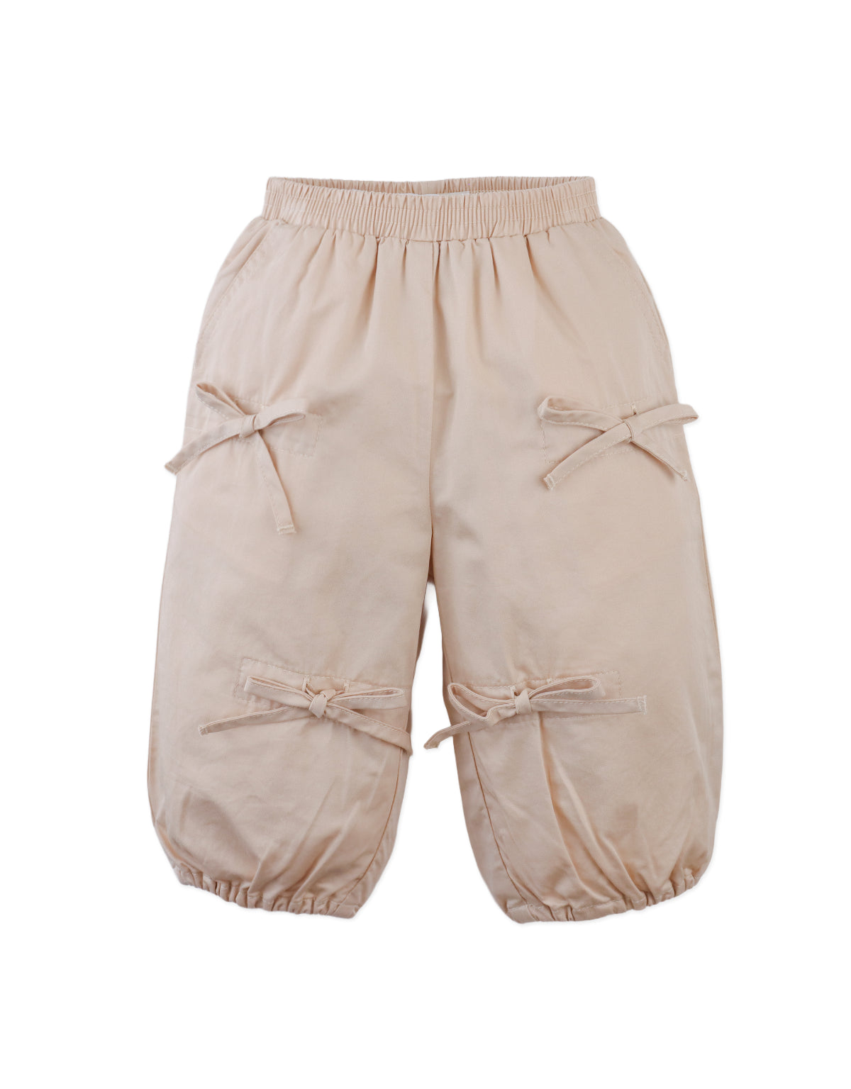 BABY BIJOU RUCHED PANTS WITH BOWS