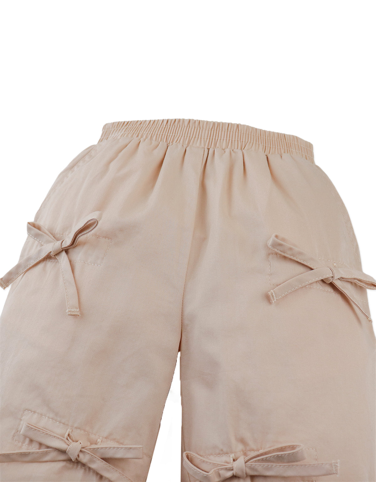 BABY BIJOU RUCHED PANTS WITH BOWS