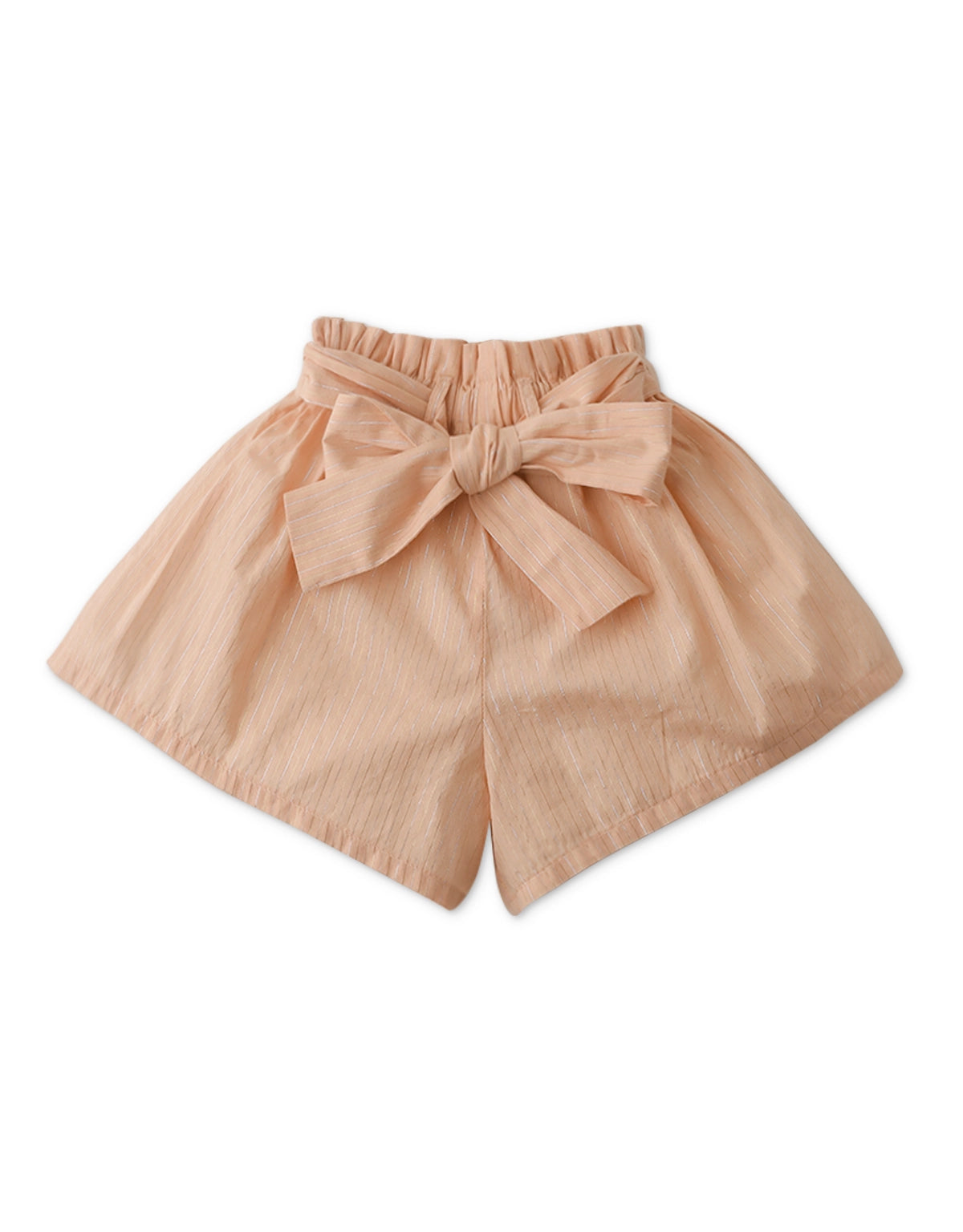 BABY GIRLS STRIPEY LUREX SHORTS WITH BOW