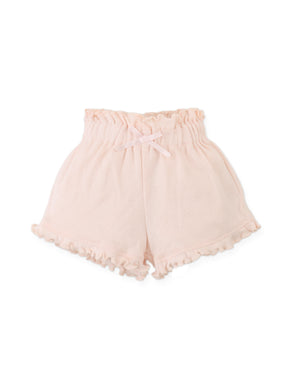 Baby Faye Shorts With Waistband And Bow Applique front view