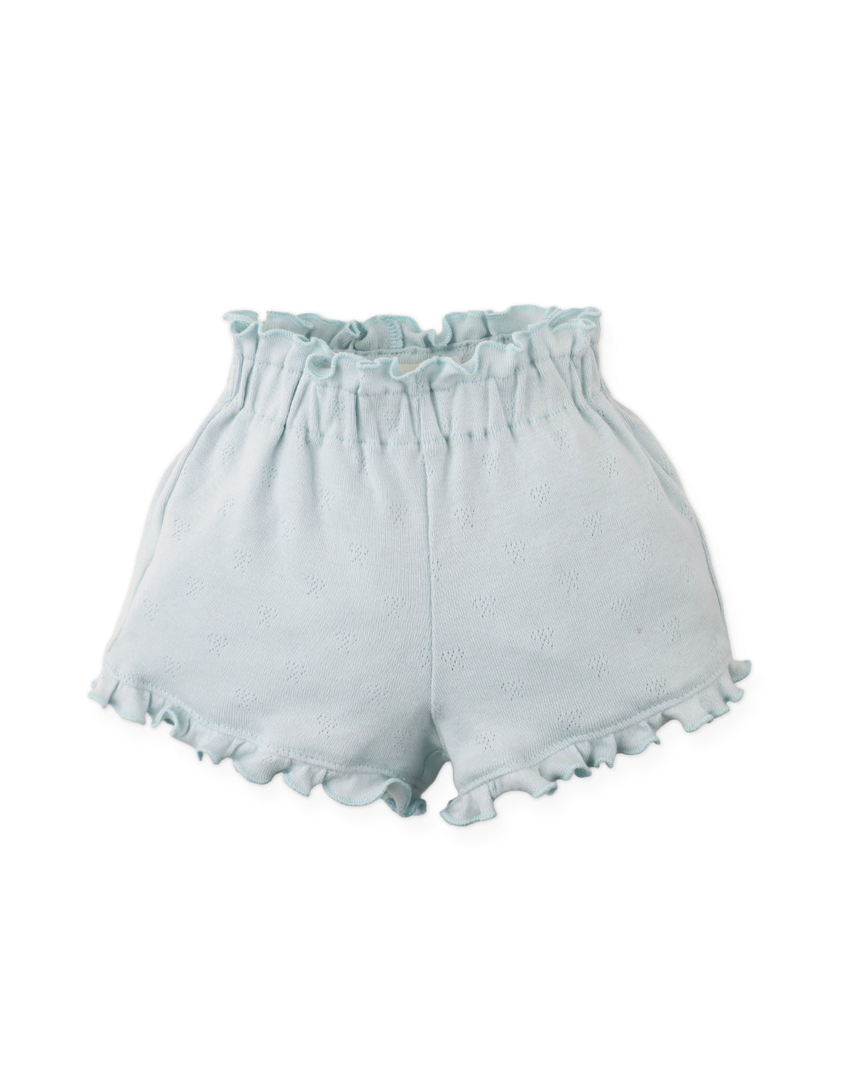 BABY FAYE SHORTS WITH WAISTBAND AND BOW APPLIQUE