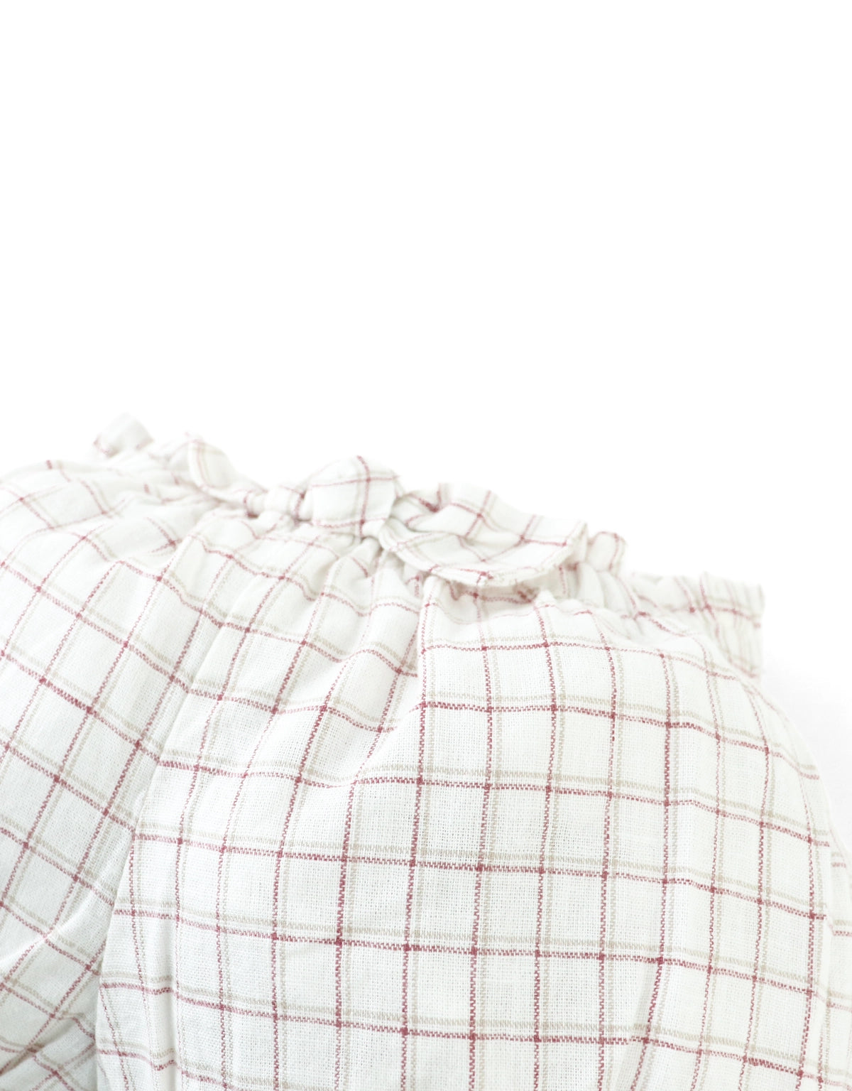 Baby Maria Checkered Bloomers with Bow Accent front view