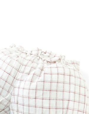 Baby Maria Checkered Bloomers with Bow Accent front view