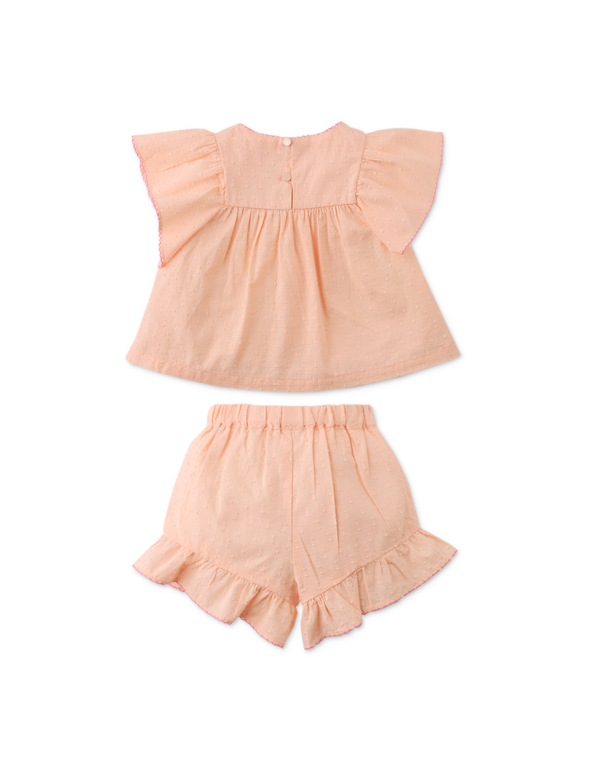 BABY ALANA TOP AND SHORTS SET WITH FLORAL EMBROIDERY