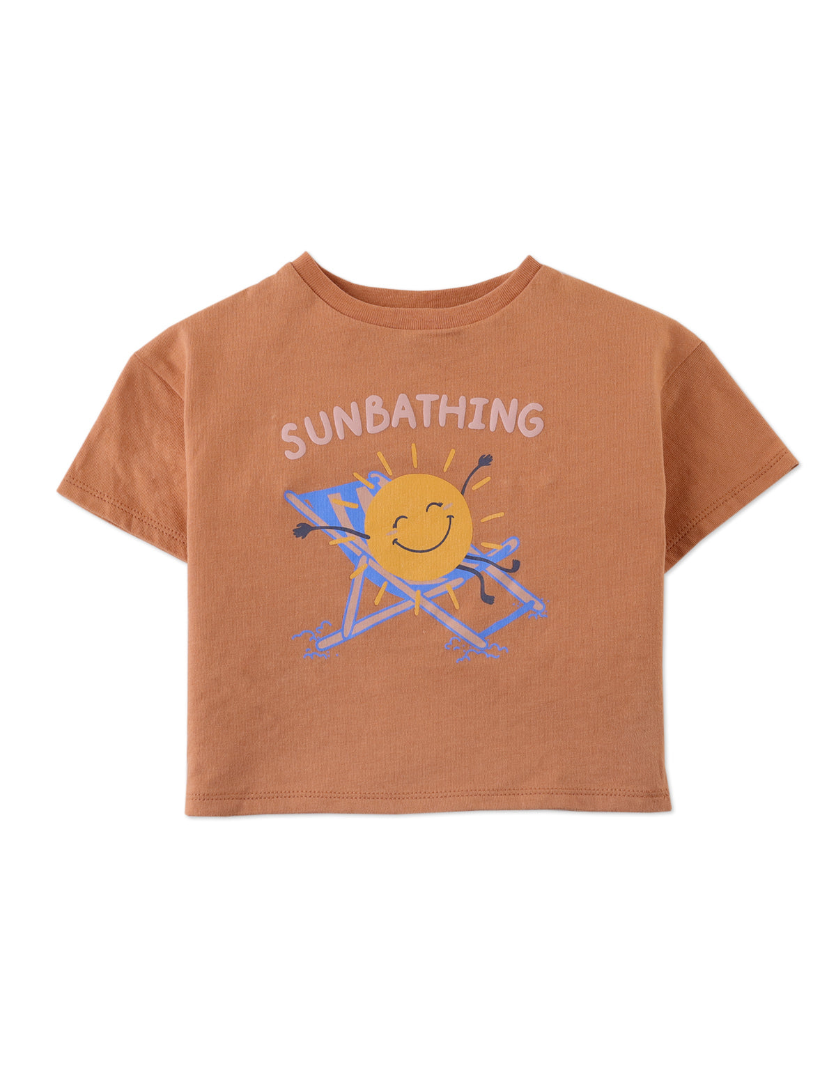 BABY GIRLS SUNBATHING GRAPHIC TEE