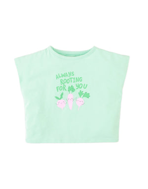 Baby Helena Graphic Tee with Veggies Print product photo