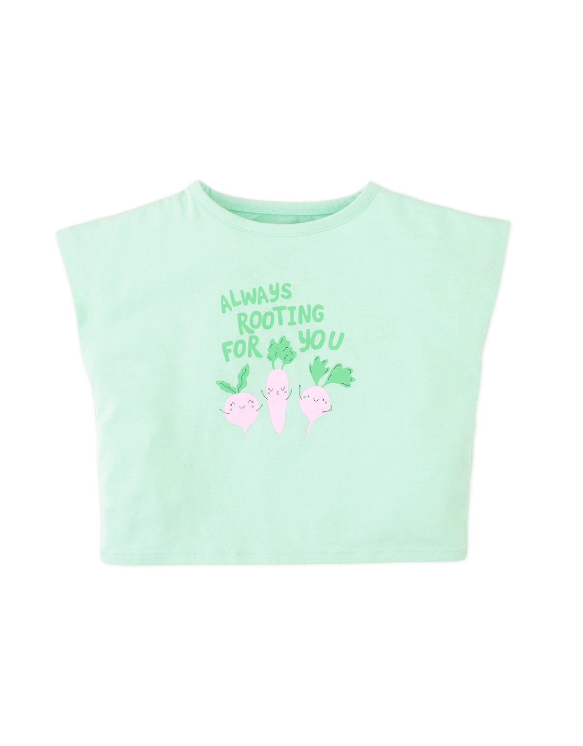 Baby Helena Graphic Tee with Veggies Print