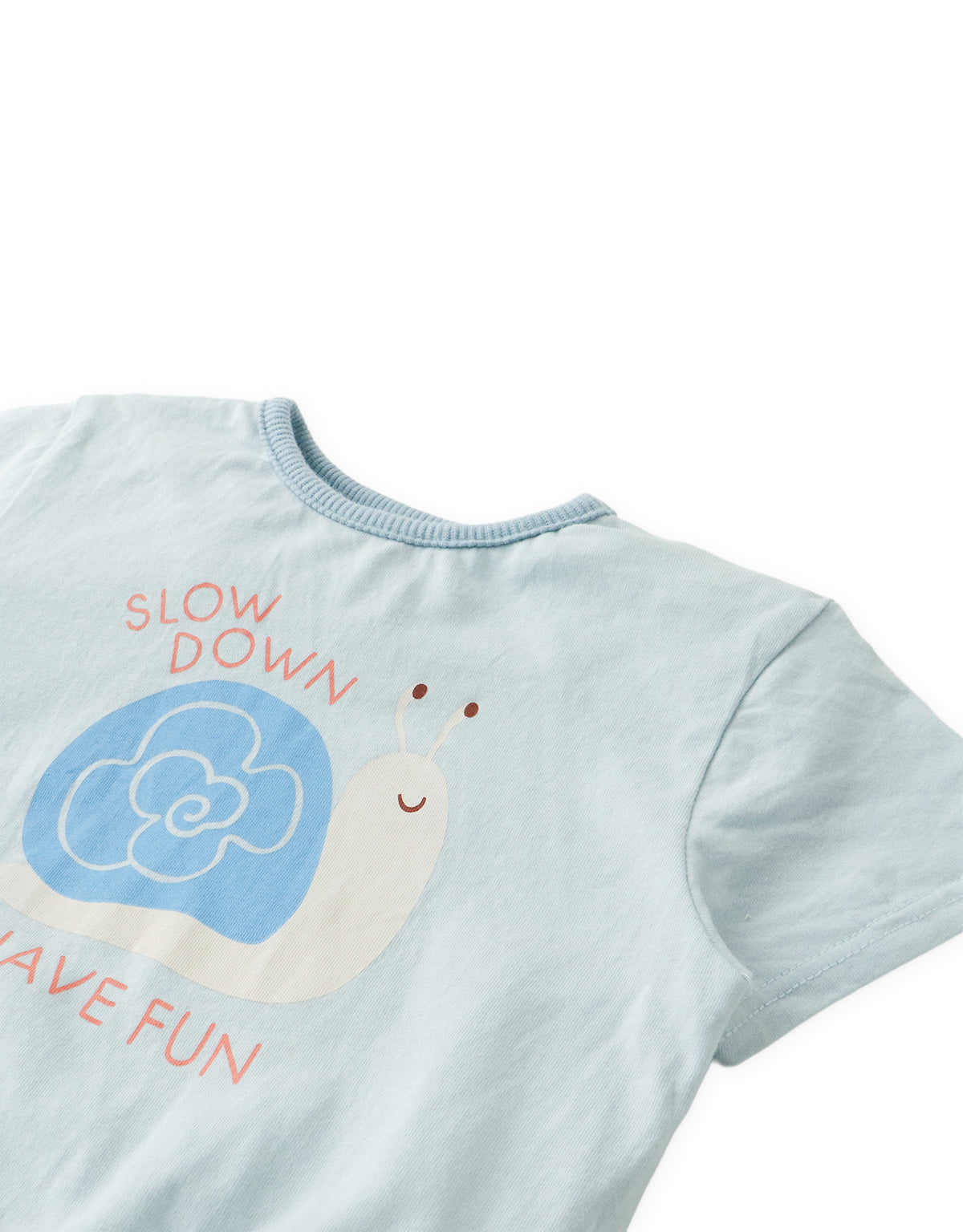 Baby Amelie Tee with Elasticized Waist and Snail Print
