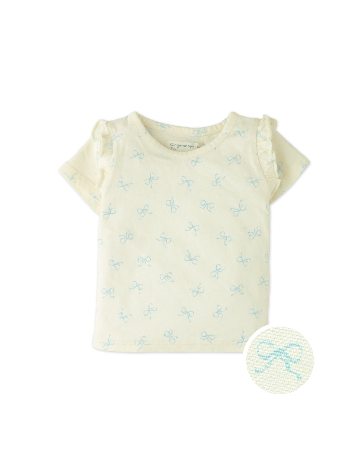 BABY CELINE ALL-OVER PRINT T-SHIRT WITH RUFFLES