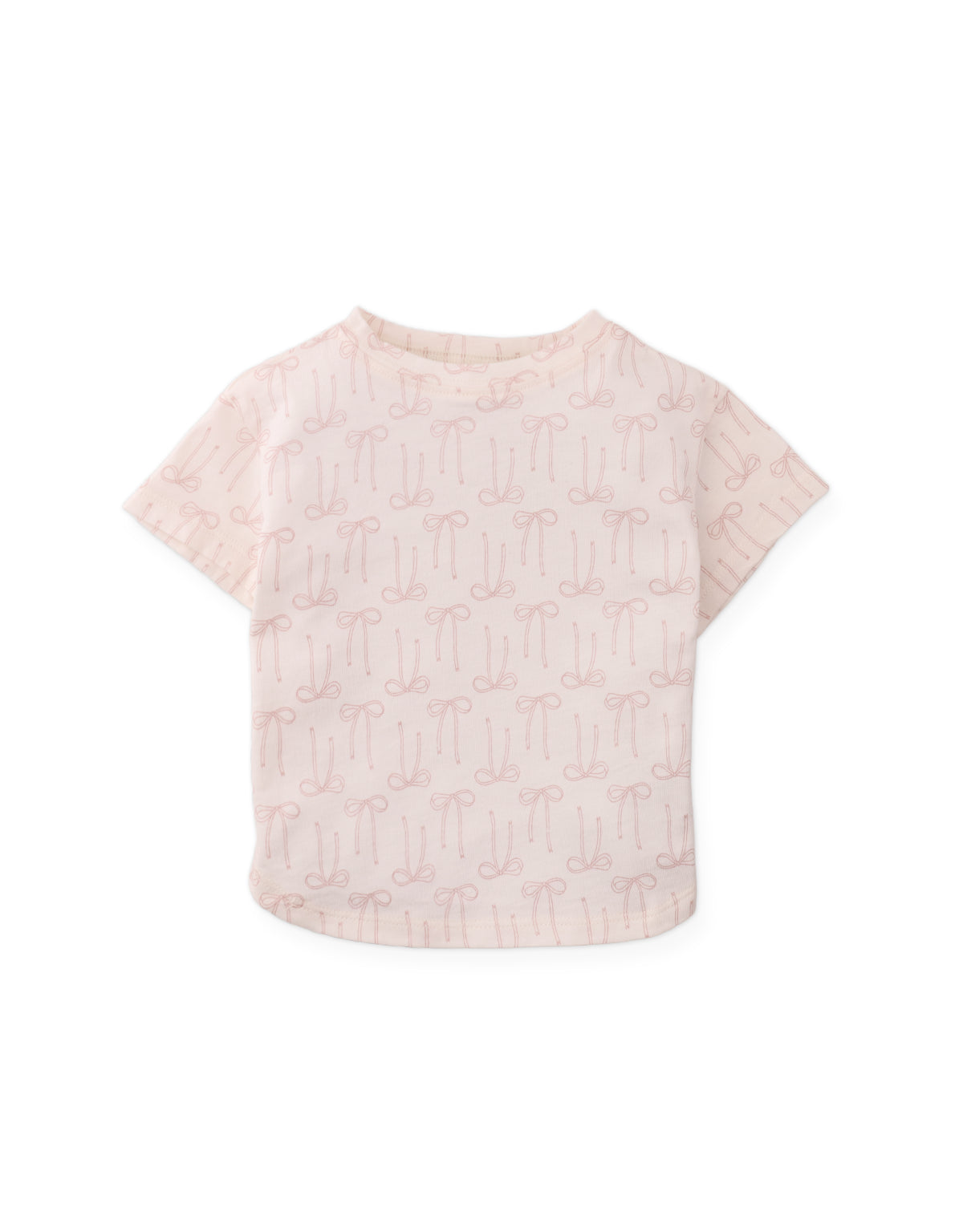 BABY KAIRI T-SHIRT WITH ALL-OVER BOW PRINT