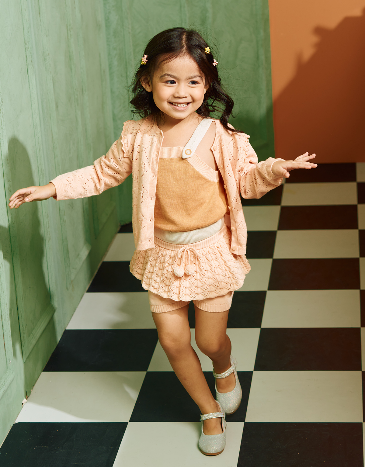 BABY GIRLS COLOR BLOCKED KNIT TANK TOP