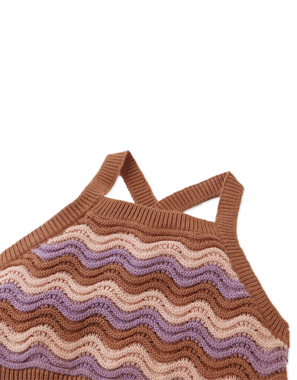 BABY CARMEN STRAPPY WAVE KNITTED TANK TOP