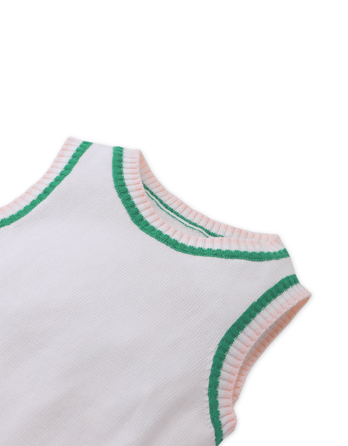 BABY GLORIA KNIT TOP WITH STRIPEY RIBBING