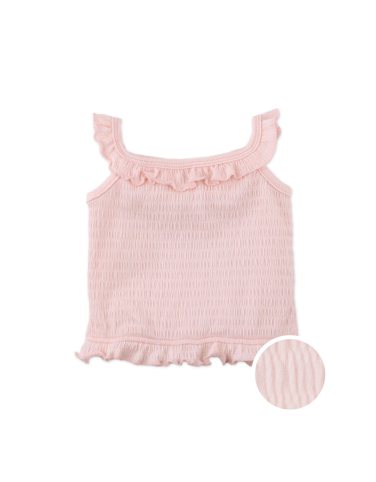 BABY TERESA SMOCKED TOP WITH RUFFLES
