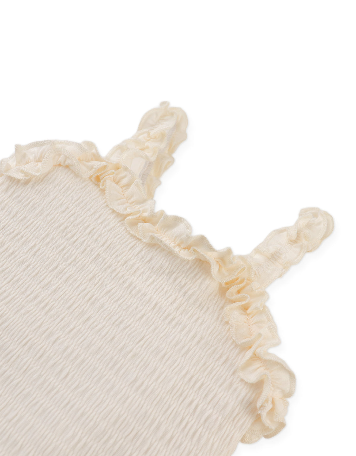 BABY GIGI FULLY SMOCKED TANK TOP WITH SET-IN RUFFLES