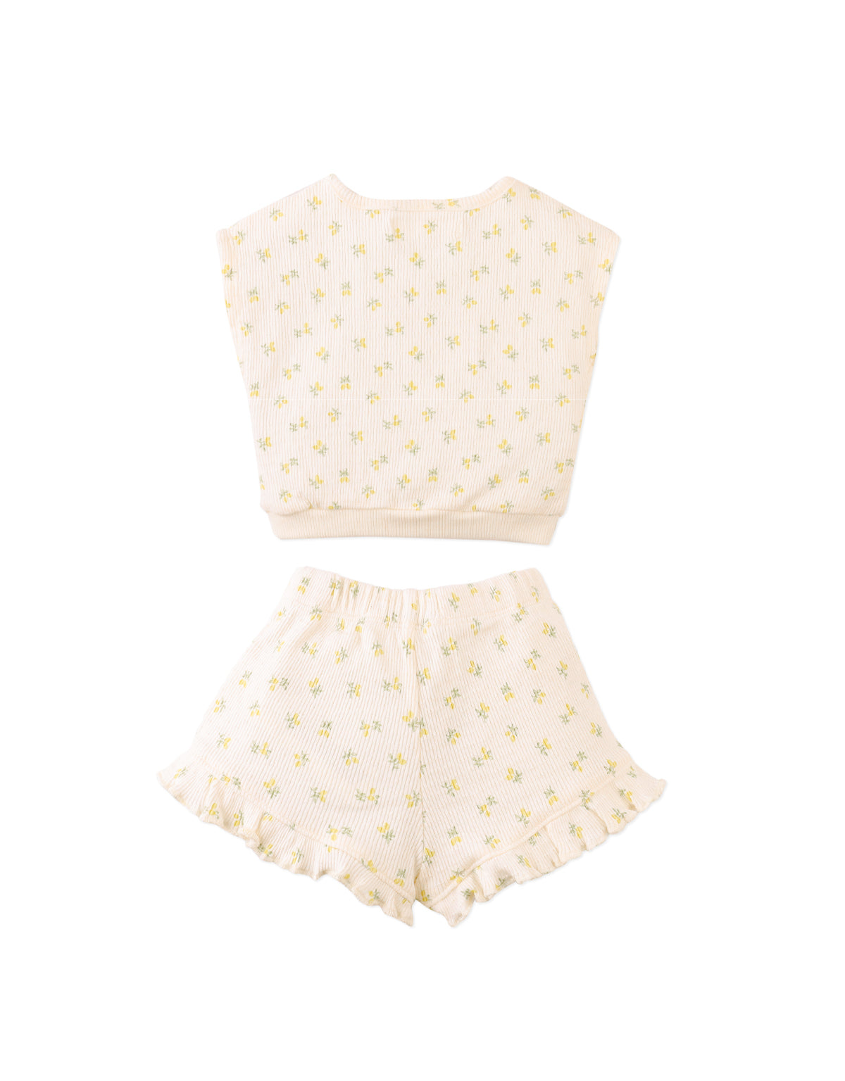 BABY MIKEY POINTELLE RIB TOP AND SHORTS SET