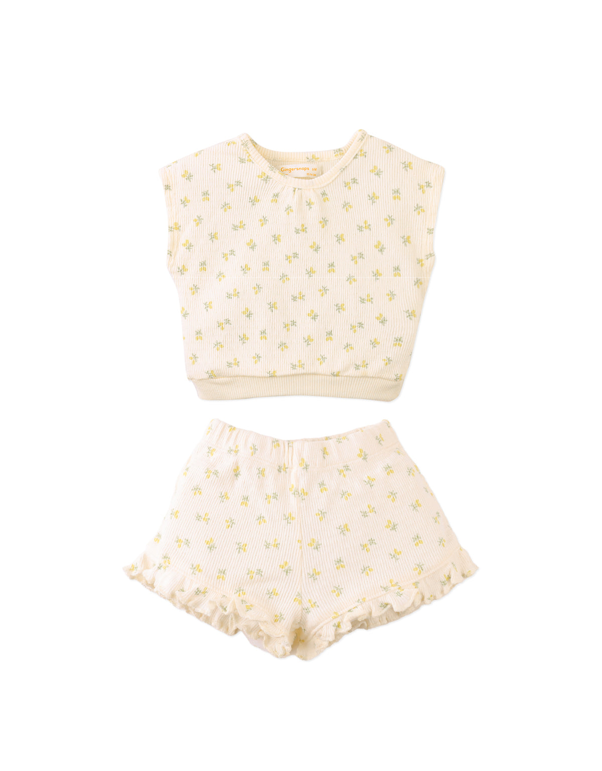 BABY MIKEY POINTELLE RIB TOP AND SHORTS SET