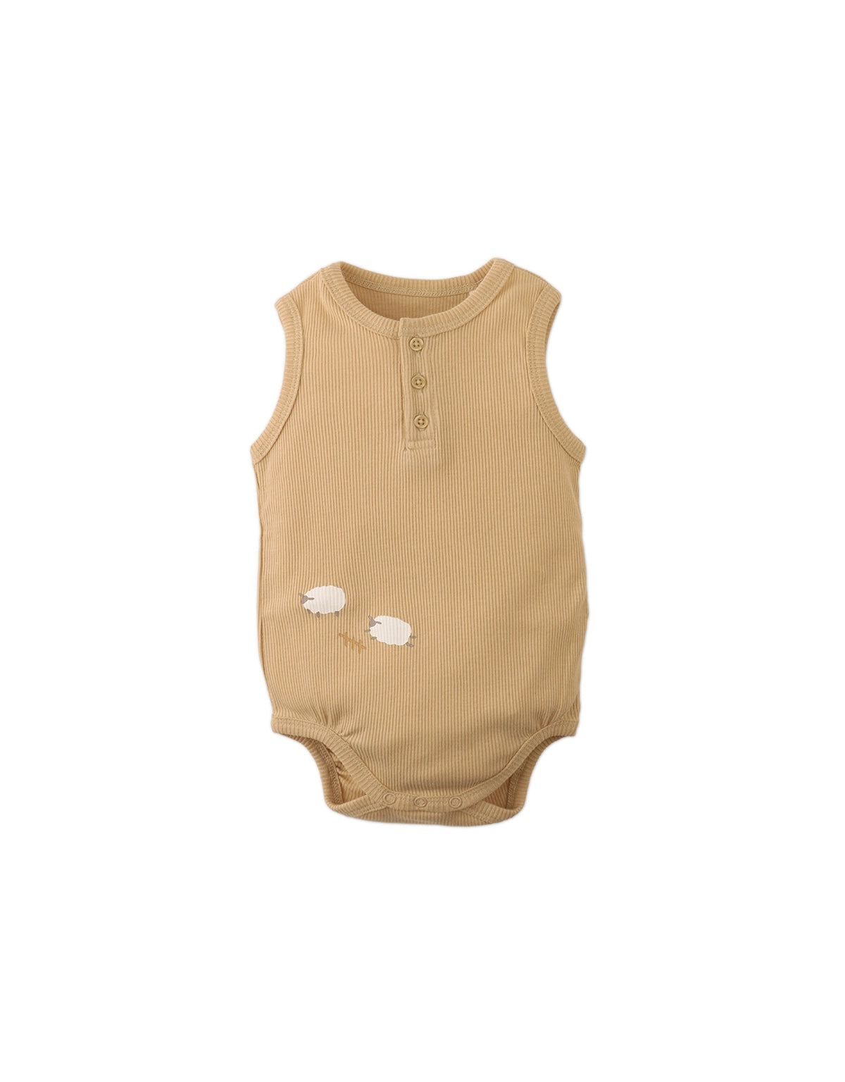 BABY RODRIGO 2-PIECE SLEEVELESS HENLEY ONESIE SET