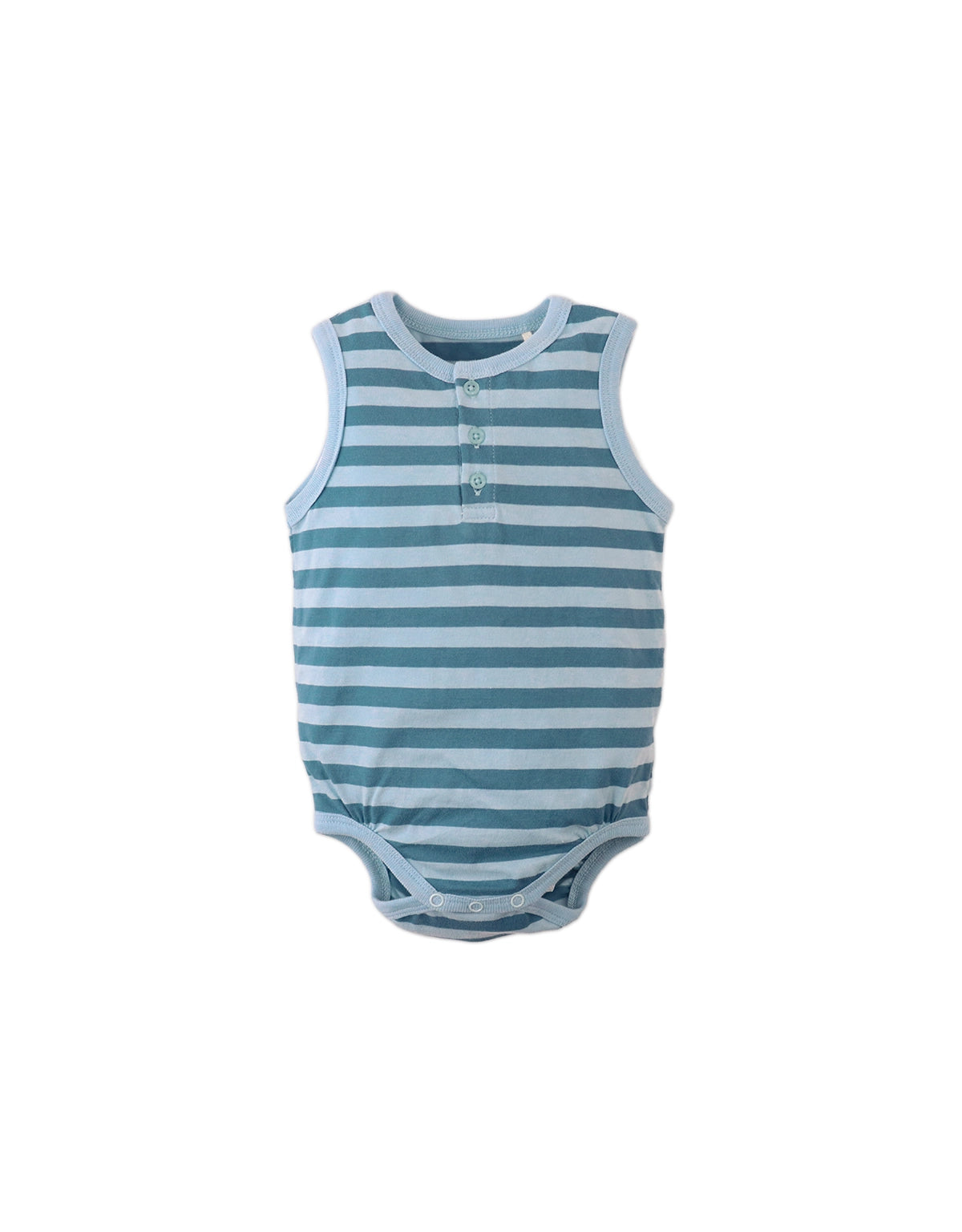 BABY RODRIGO 2-PIECE SLEEVELESS HENLEY ONESIE SET