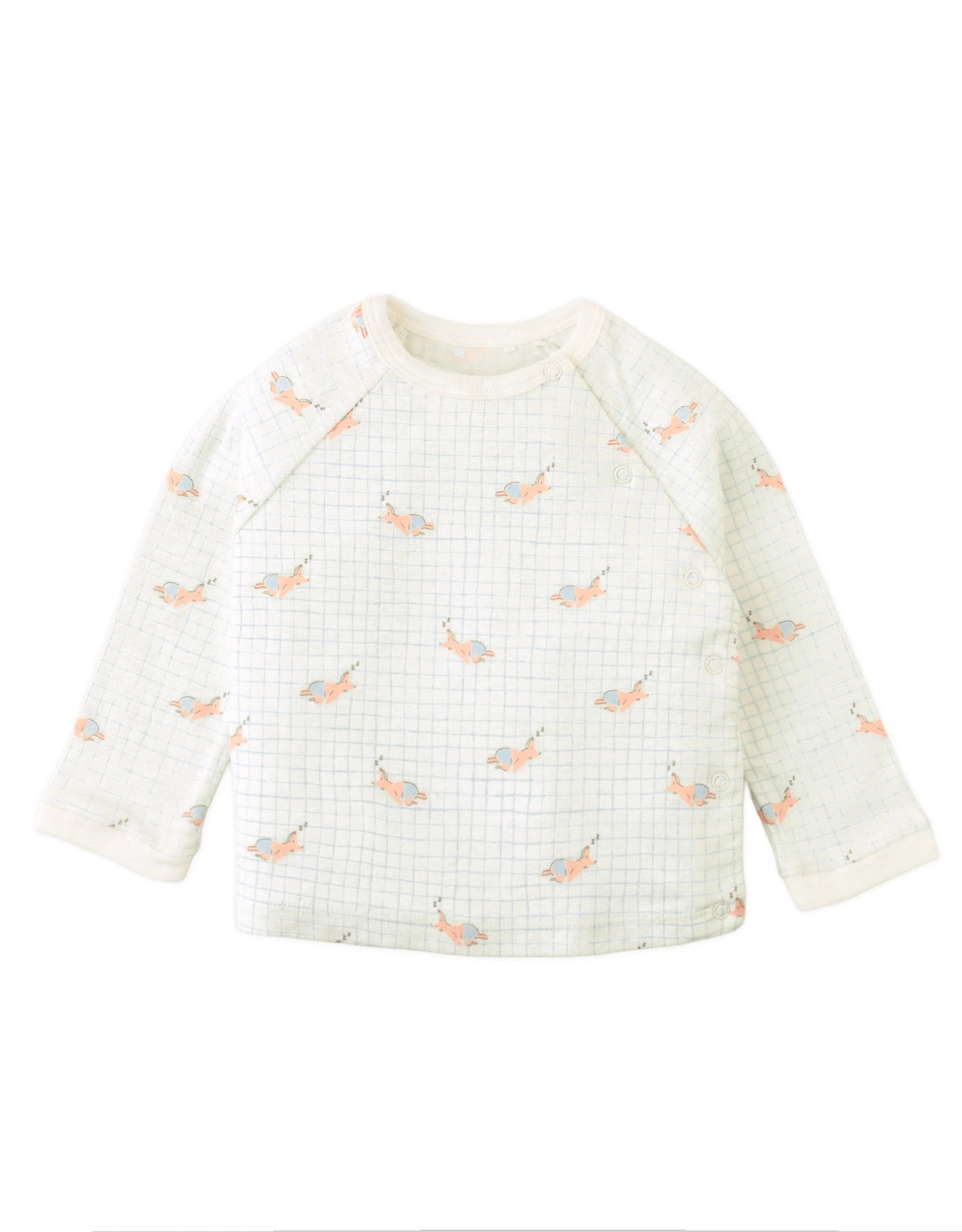 BABY JACK 2-PIECE RAGLAN TOP WITH SNAP CLOSURE AND PANTS SET