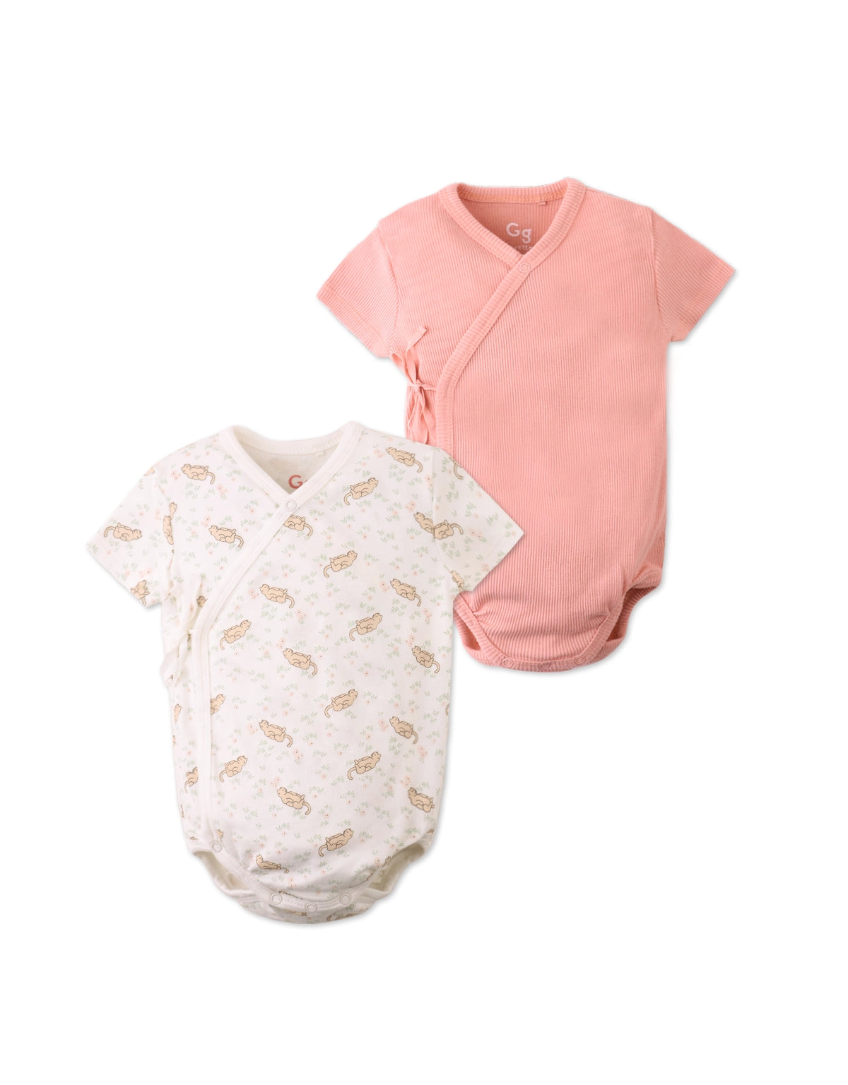 BABY INO 2-PIECE KIMONO BODY SET WITH SIDE BOW SET