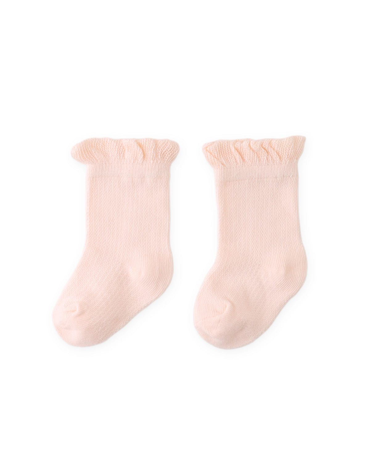 BABY NYLA 3-PIECE FRILLY HEART POINTELLE SOCKS SET: