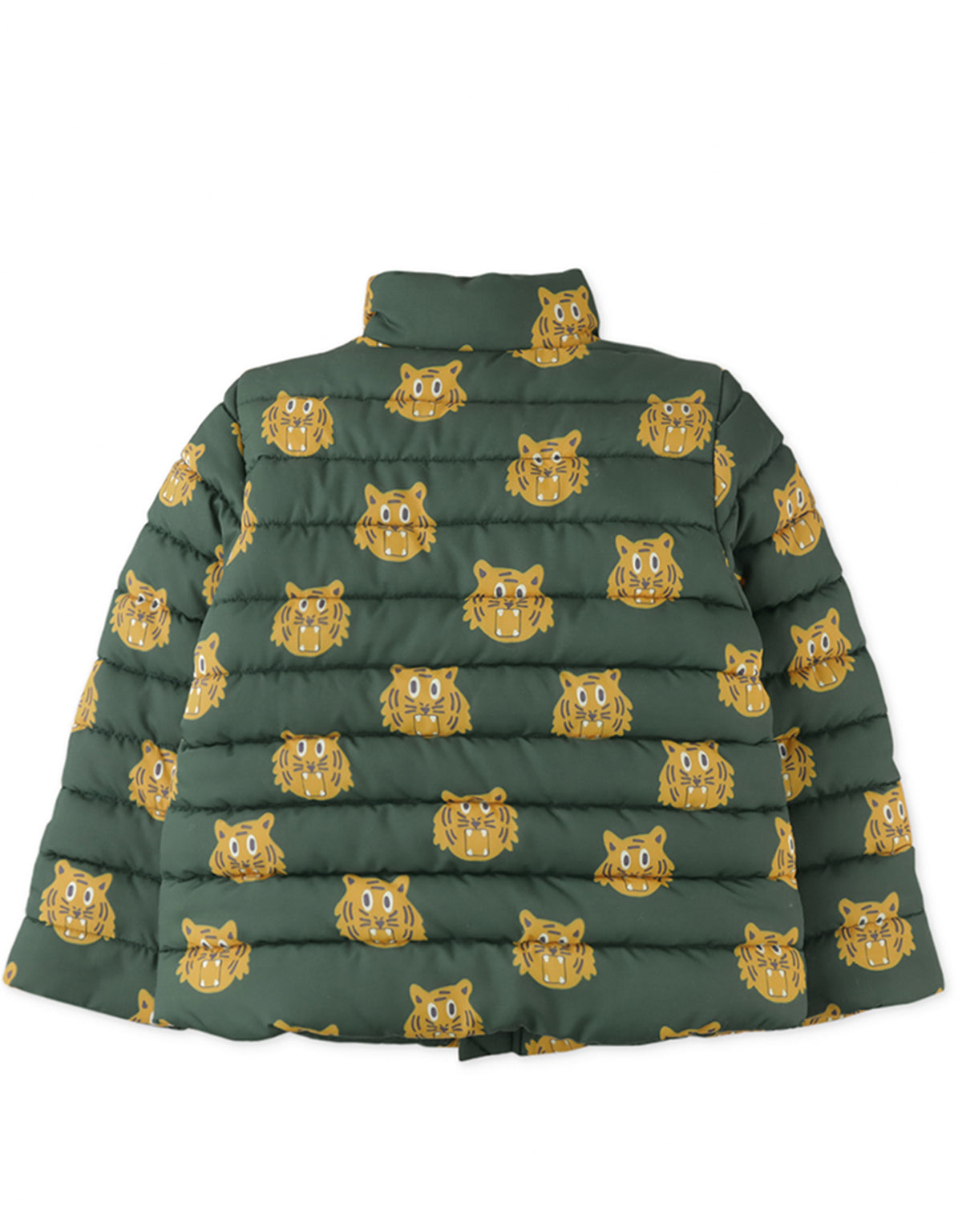 BOYS TIGER HEADS PRINT PUFFER JACKET