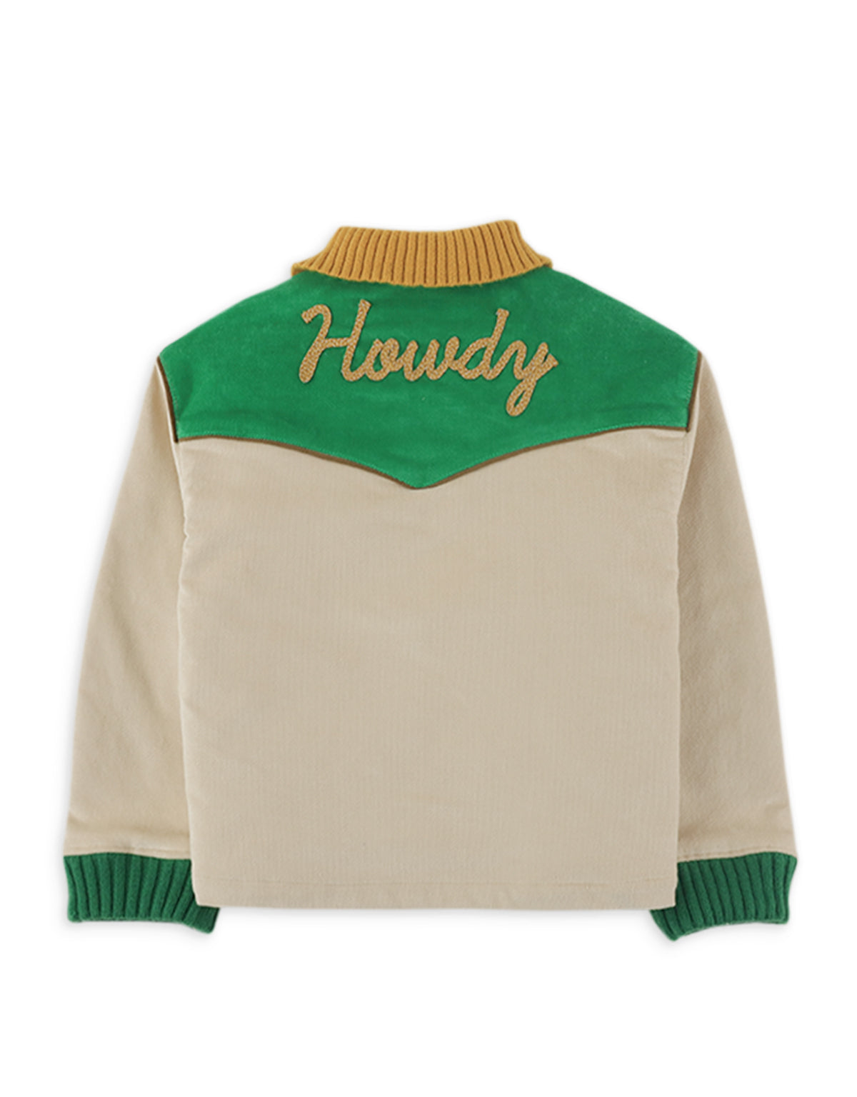 BOYS HOWDY TAPE APPLIQUE VELVET WESTERN JACKET