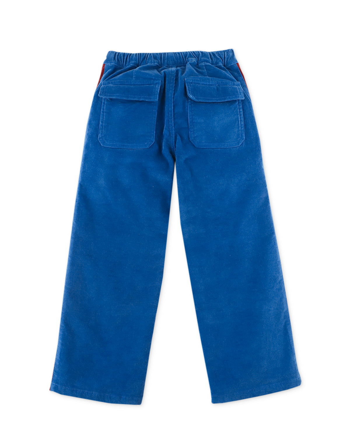 BOYS STRAIGHT CORD PANTS WITH VELVET SIDE STRIPES