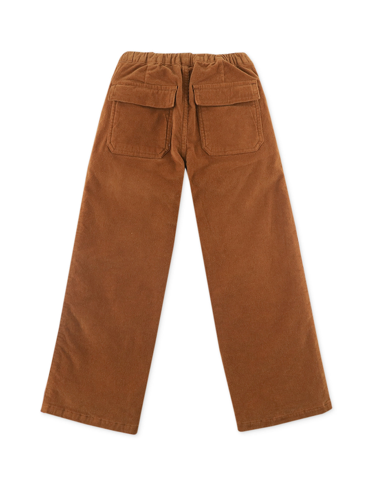 BOYS STRAIGHT CORD PANTS WITH VELVET SIDE STRIPES