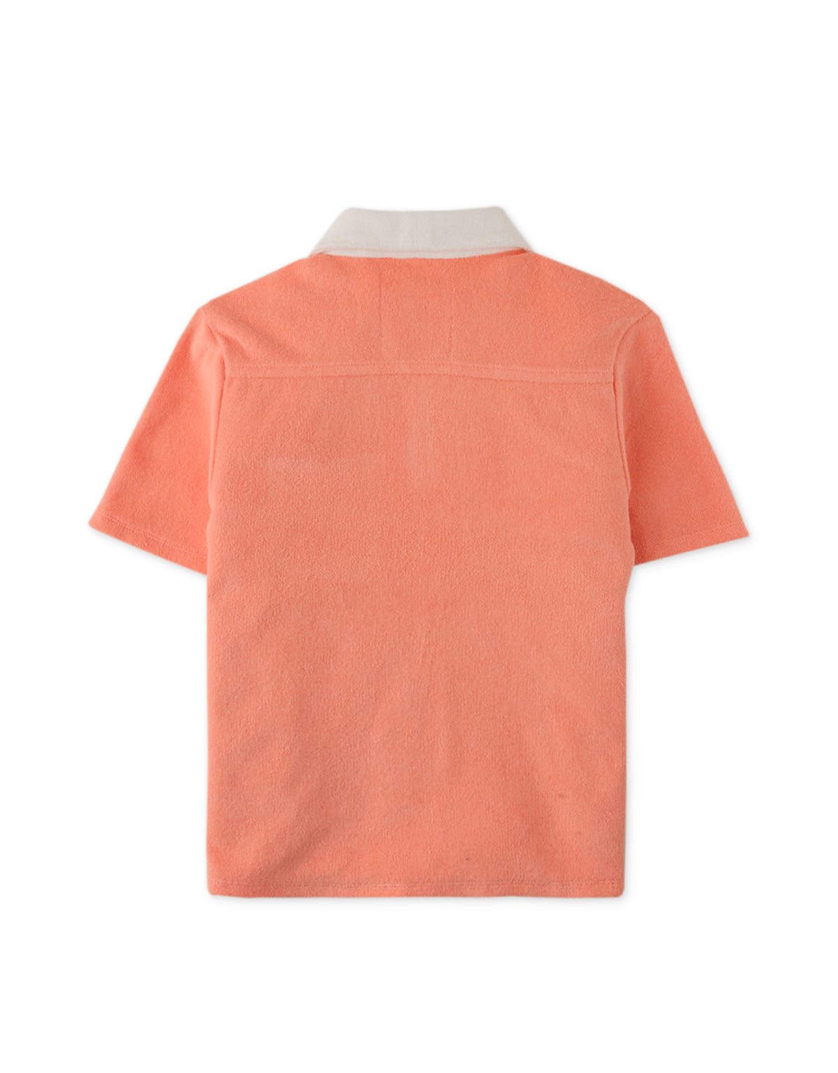 BOYS CONTRAST COLLAR TOWEL TERRY POLO