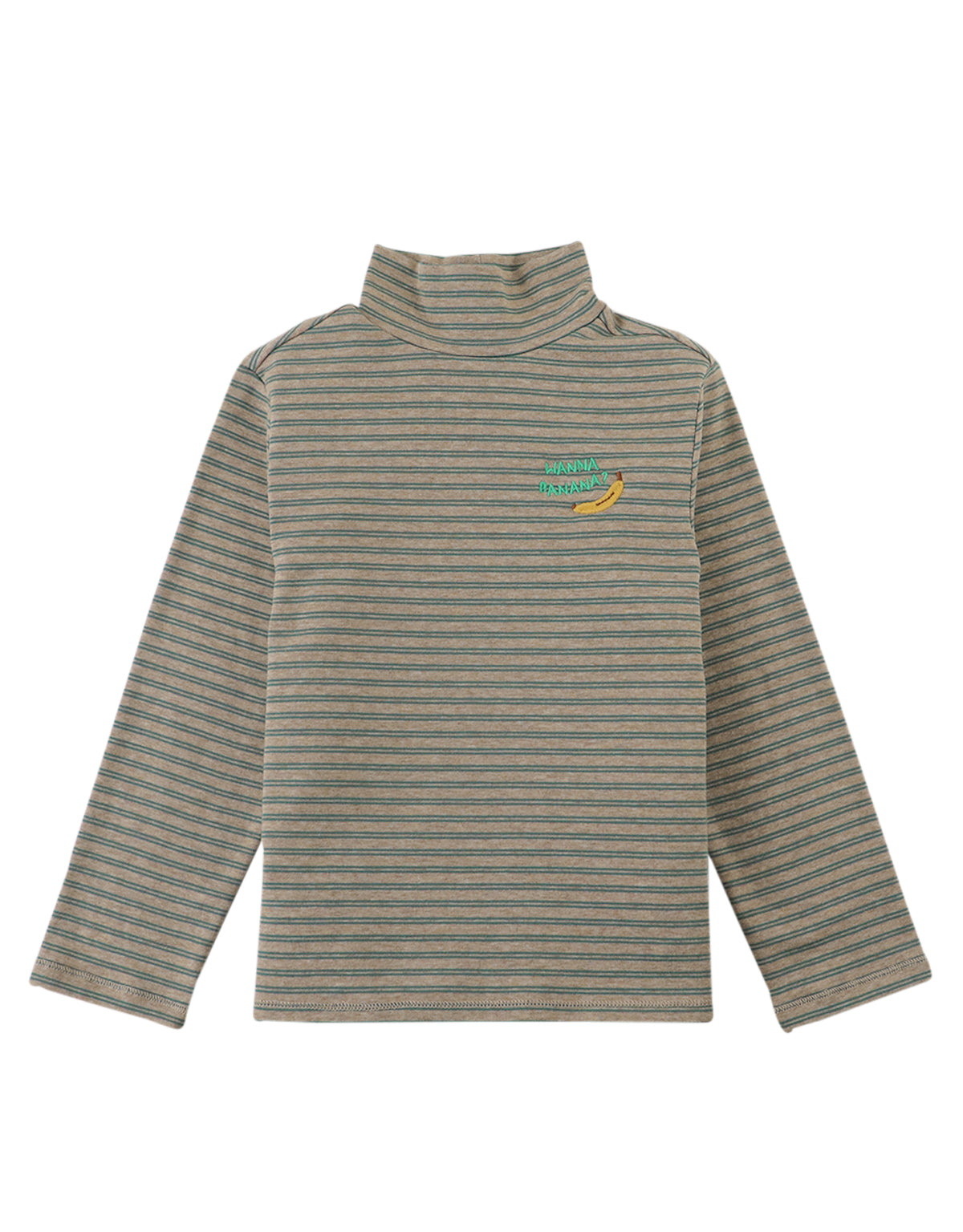 BOYS BANANA EMBRO MOCK NECK RIB TEE