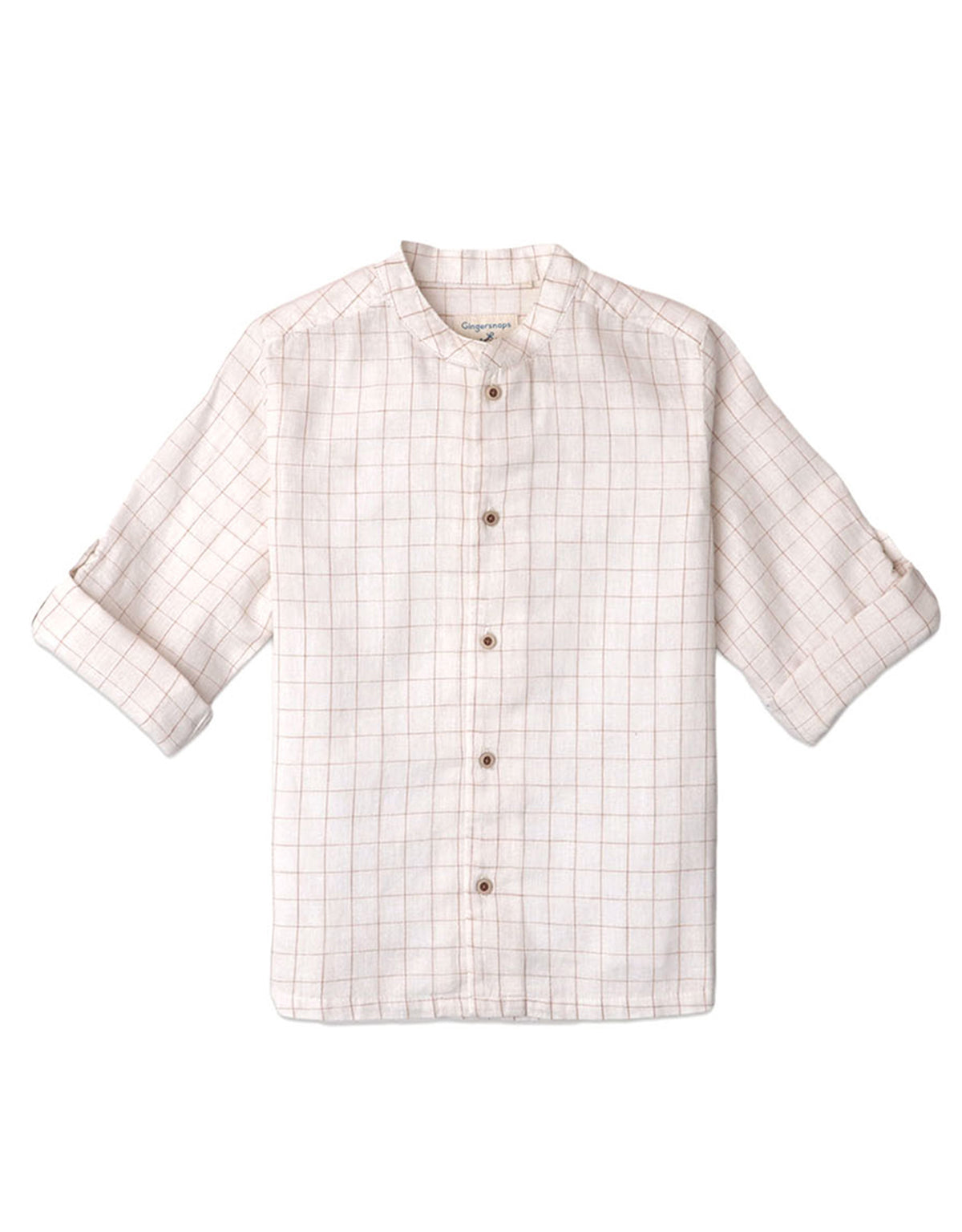 BOYS GRID SHIRT