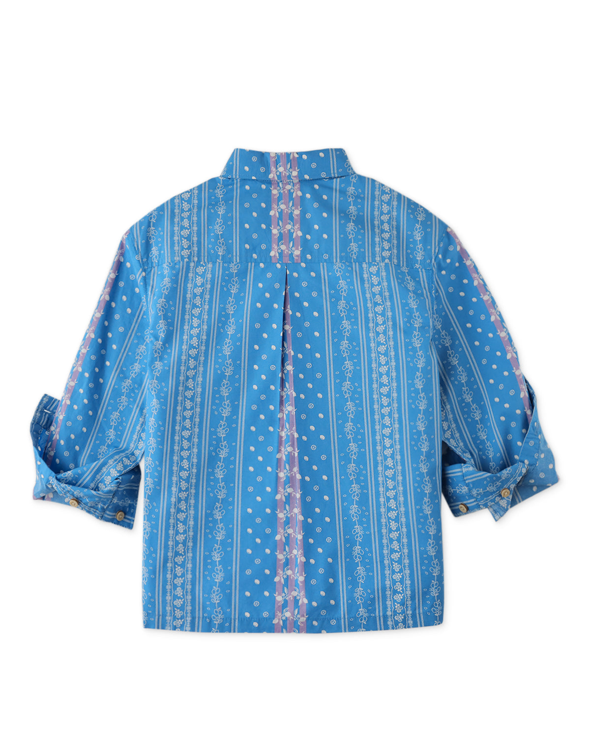 BOYS PRINTED POPLIN LONG SLEEVES SHIRT