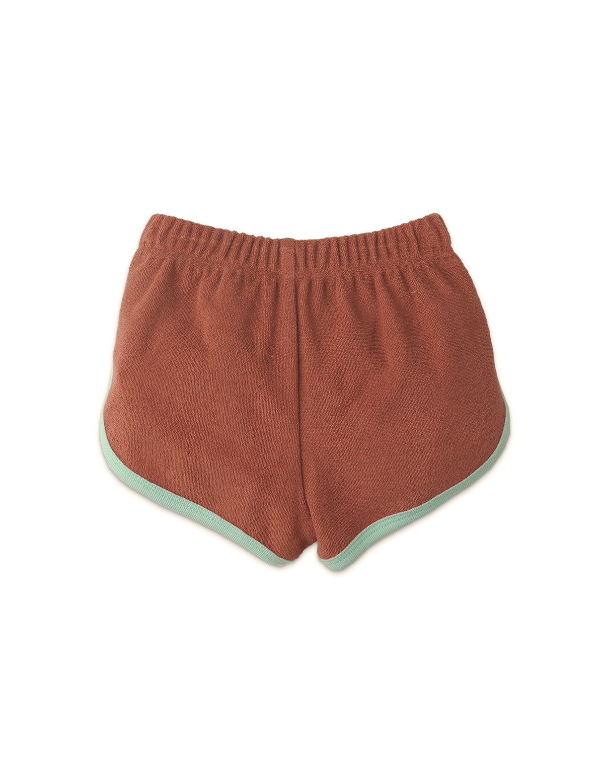 BABY GIRLS TERRY TOWEL DOLPHIN SHORTS WITH CONTRAST BINDING