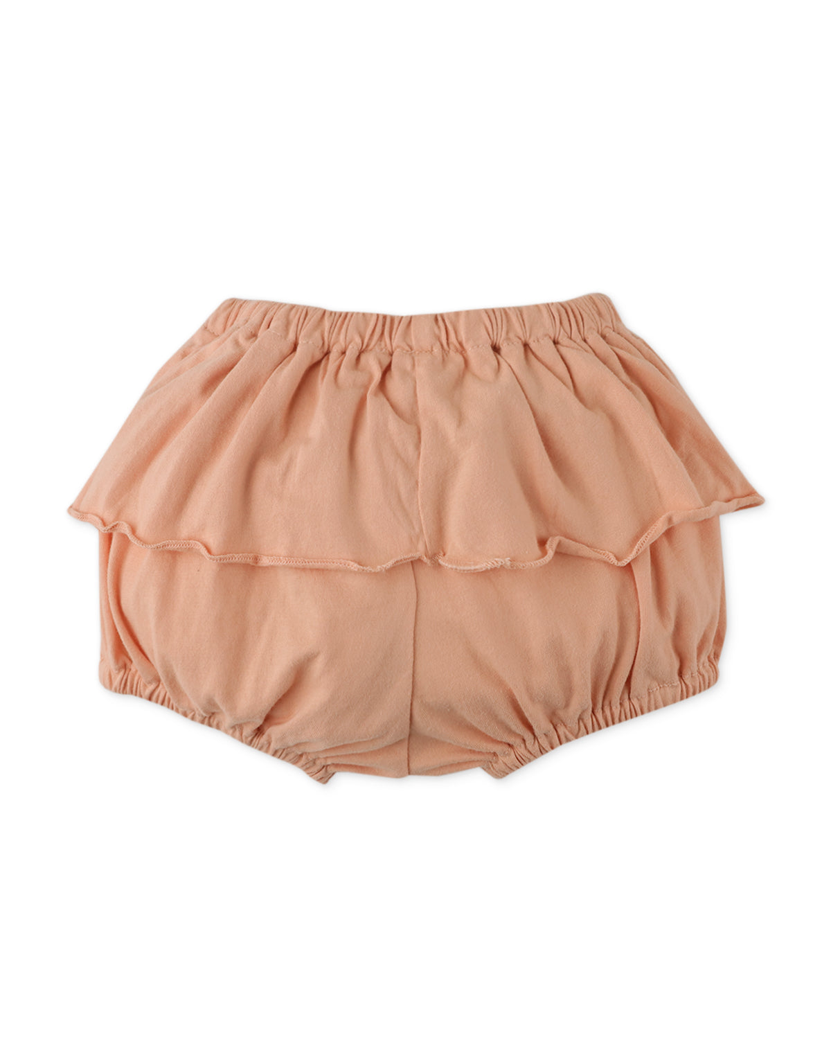 BABY GIRLS PLAIN JERSEY KNITS BLOOMERS WITH RUFFLES