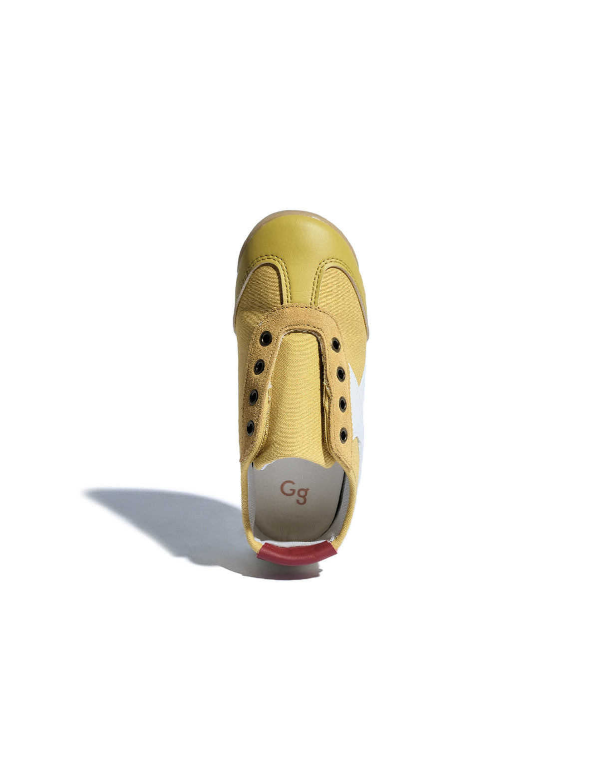 ALEX CANVAS AND LEATHER SNEAKERS WITH VELCRO TOP CLOSURE