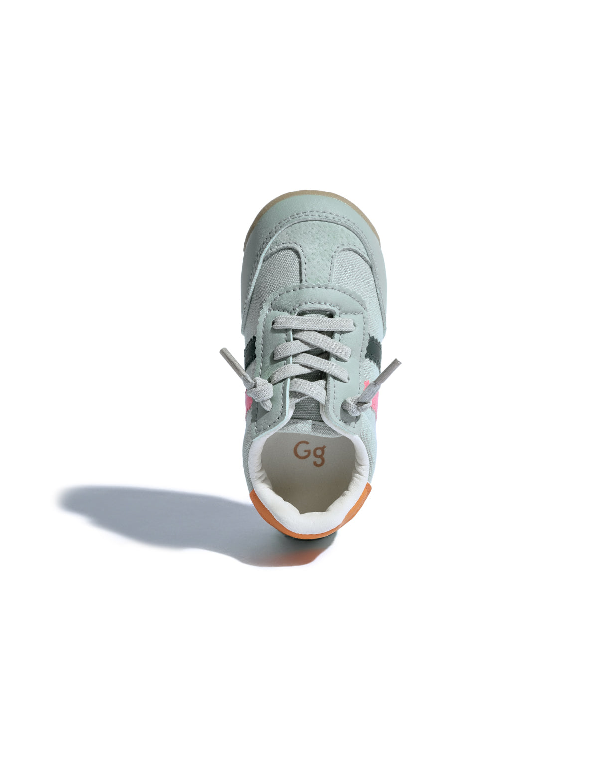 MACKENZIE STRIPED CANVAS AND FAUX LEATHER SNEAKERS