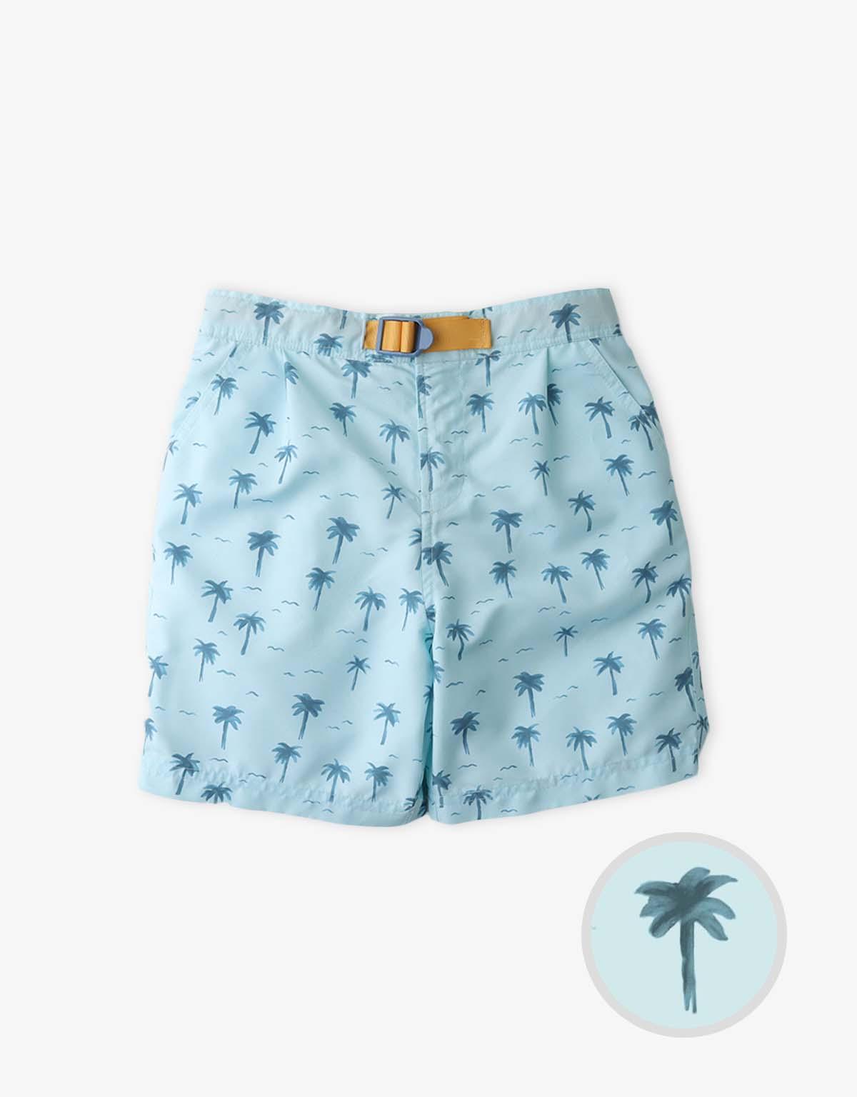 BOYS WATERCOLOR PALMS CITY SHORTS - gingersnaps | Shop Kids & Children's clothing online at gingersnaps.com.ph
